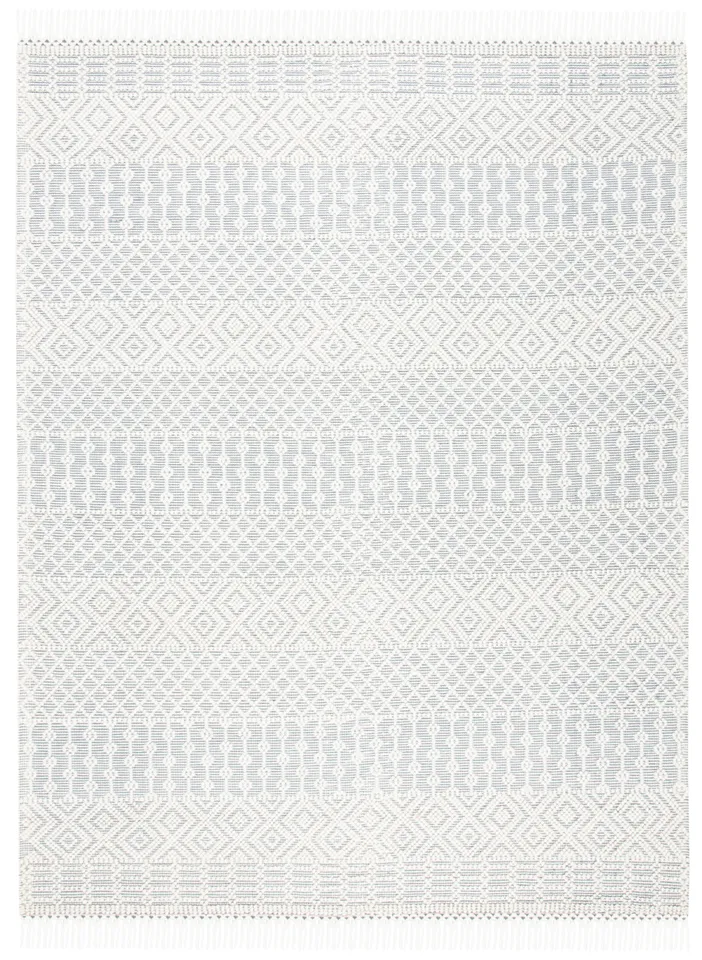 Safavieh Couture Natura Collection Hand Loomed Area Rug, Ivory / Grey, 9' x 12'