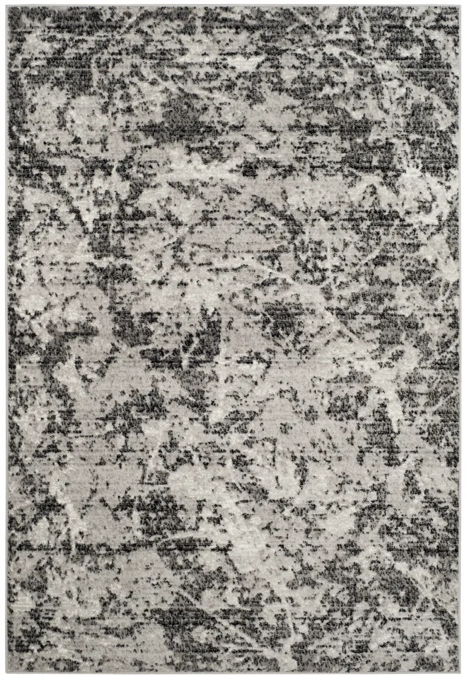 Arlo Home Woven Area Rug, SKY186L, Charcoal/Ivory,  4' X 6'