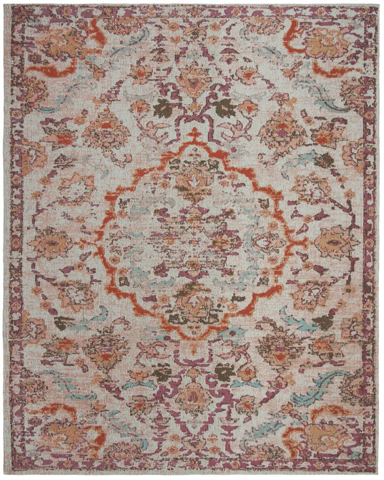 Arlo Home Woven Area Rug, CLV102Q, Red/Beige,  8' X 10'