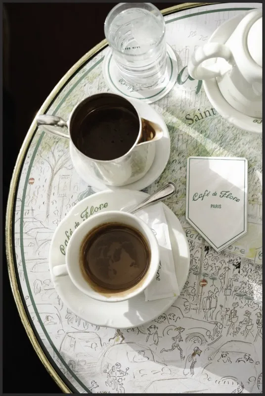Chocolat chaud au Café de Flore by Lauren & Annael Tolila for Artfully Walls