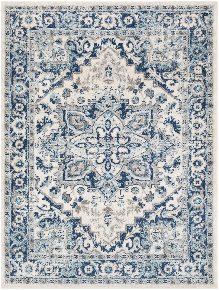 Norwich Blue Indoor 8'10" x 12' Machine Woven Rug