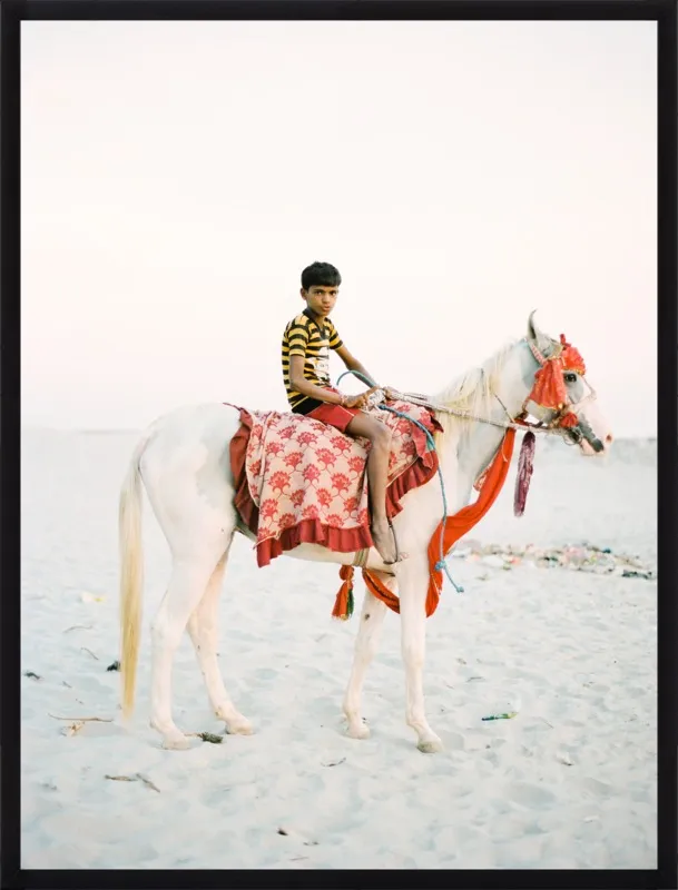 Boy on Horse by Andrew Jacona for Artfully Walls