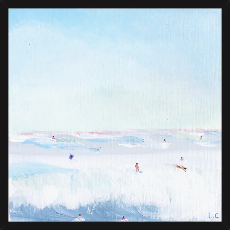 Soft Blue Surf  by Caroline Chriss  for Artfully Walls