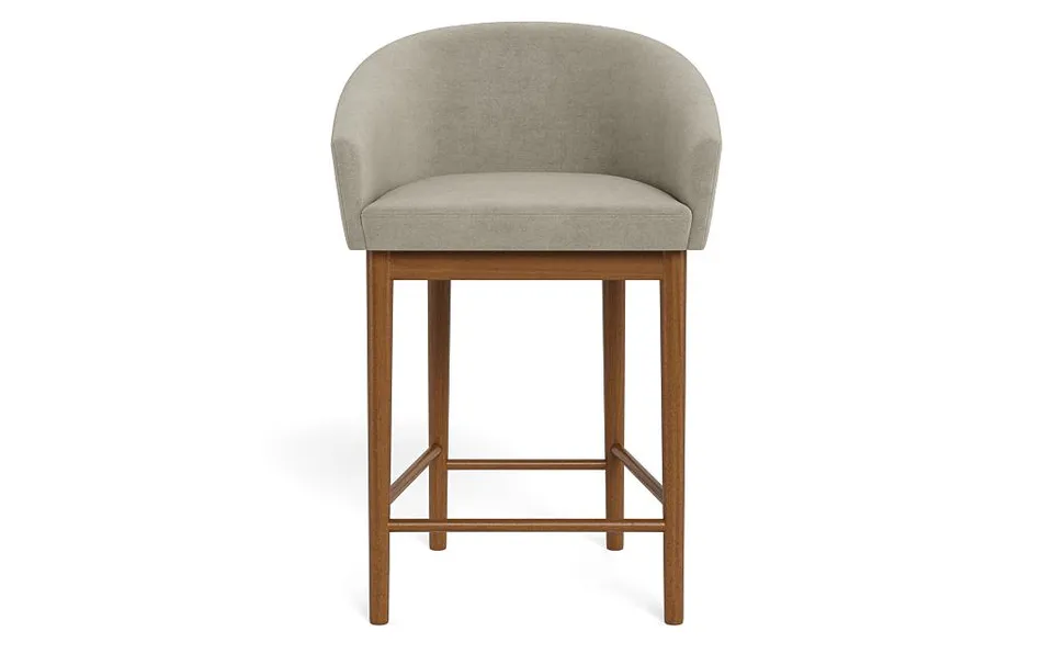 Destin Wood Framed Upholstered Stool
