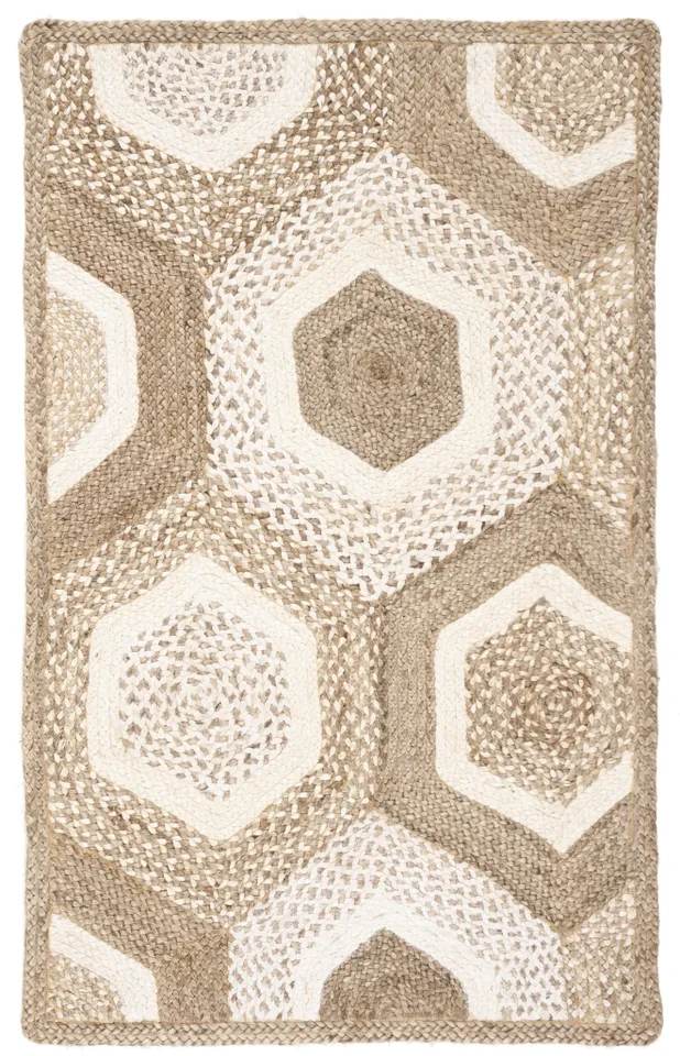 Arlo Home Hand Woven Area Rug, NF881F, Grey/Ivory,  3' X 5'