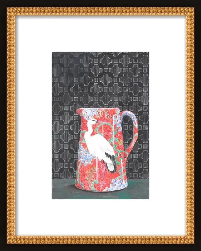 Red Vase by Miri Eshet for Artfully Walls