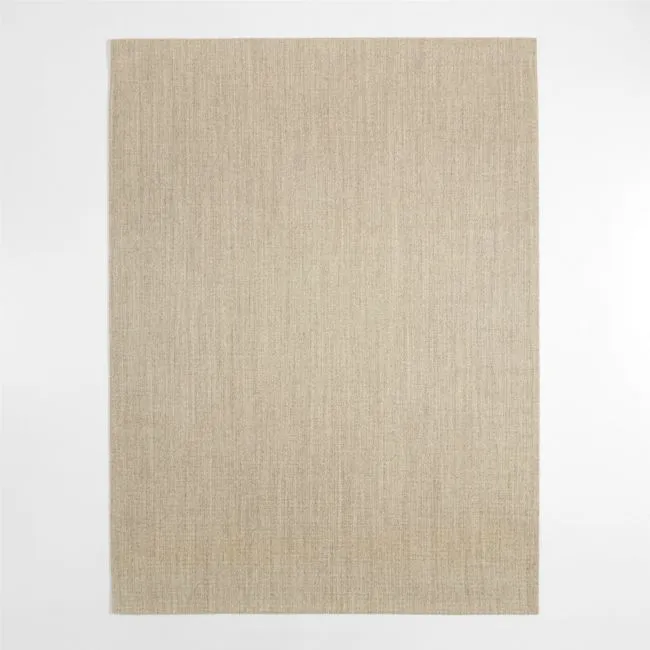 Sisal Linen Beige Area Rug 6'x9'