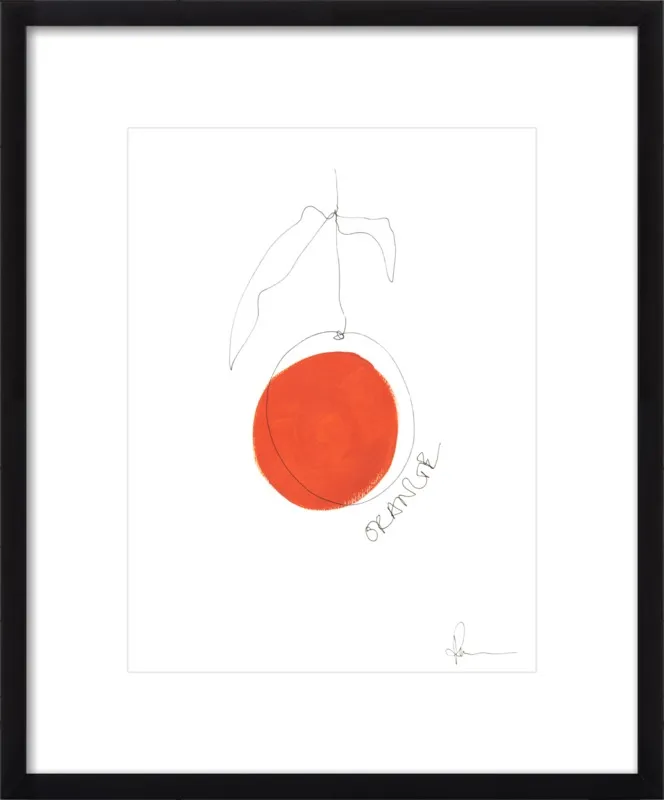 Orange by Polly Mann for Artfully Walls