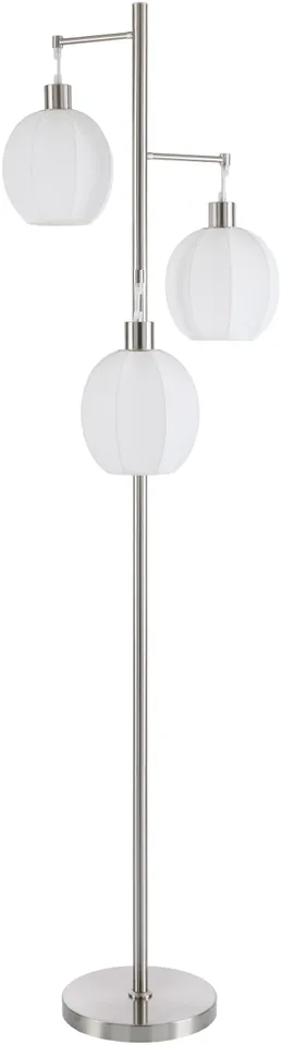Vamo  Plated 66"H x 18"W x 10"D Accent Floor Lamp
