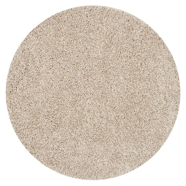 Cozy Shag Solid Neutral Area Rug