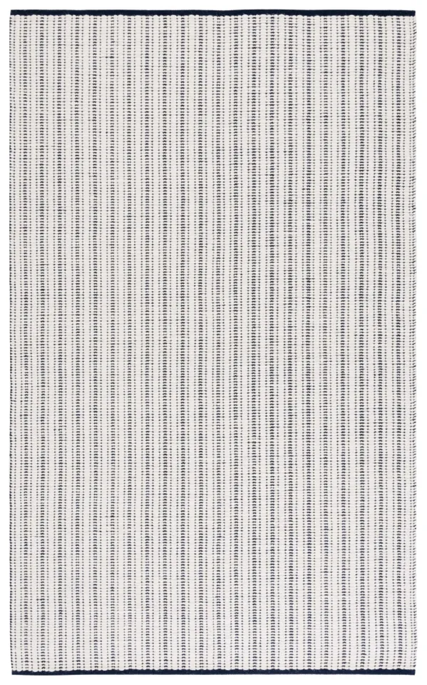 Safavieh Couture Vermont Collection Hand Woven Area Rug, Navy / Ivory, 5' x 8'