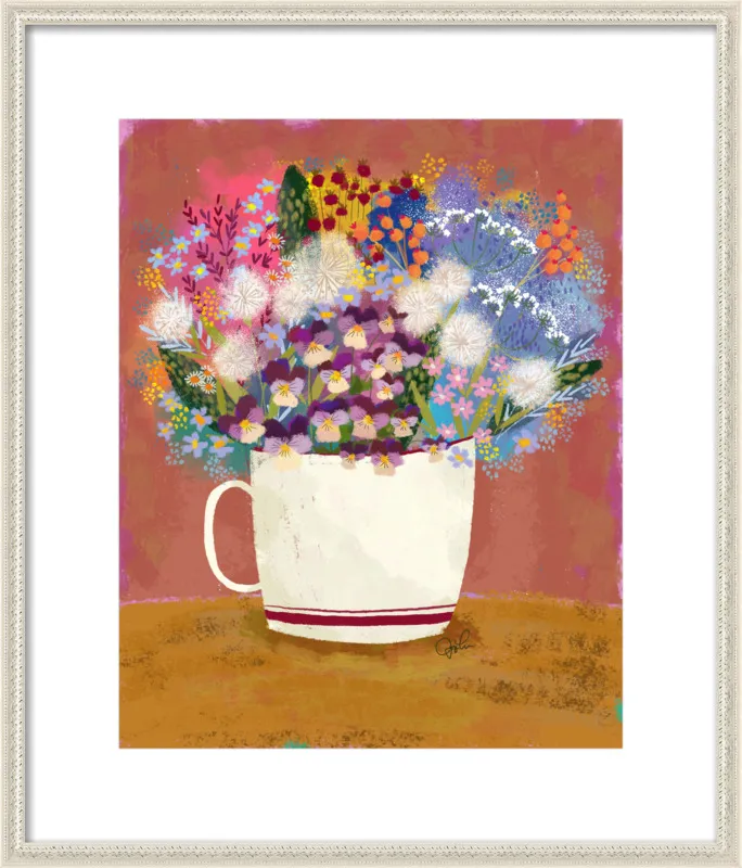 Violas in Russet by Joy Laforme for Artfully Walls