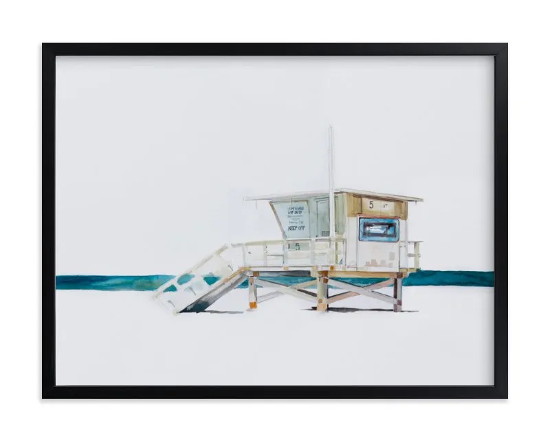 Hermosa Beach Lifeguard Tower Limited Edition Fine Art Print