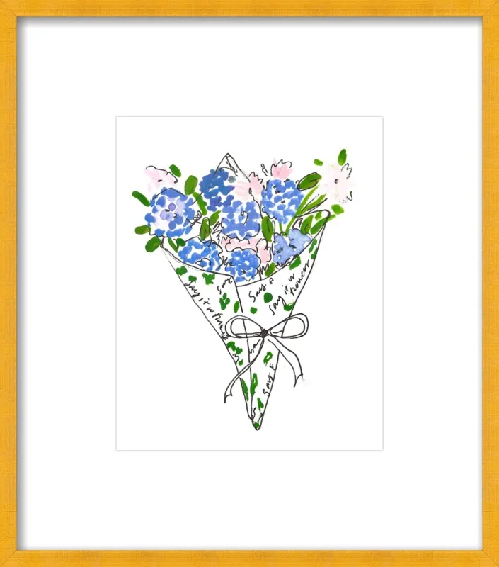 Bodega Flowers in Blue by Larsen McDowell for Artfully Walls