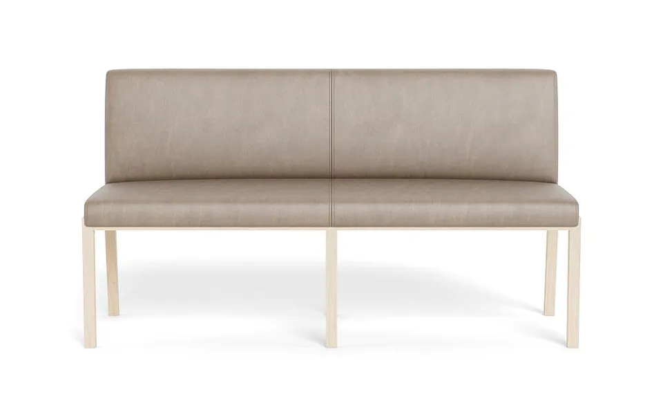Callen Leather Wood Framed Upholstered Bench
