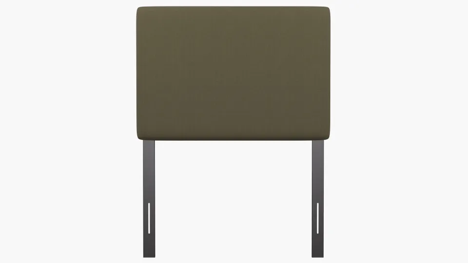 Square Back Headboard, Olive Everyday Linen, Twin
