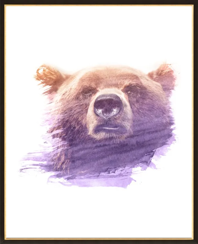 BEAR SUPERIMPOSED WATERCOLOR by Emiliano Deificus for Artfully Walls