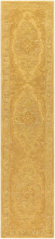 Middleton Yellow Indoor 2'3" x 10' Handmade Rug