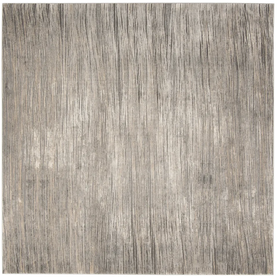 Arlo Home Woven Area Rug, MDW342A, Ivory/Grey,  6' 7" X 6' 7" Square