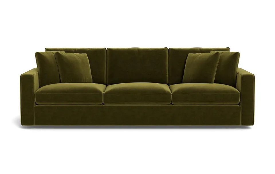 James 3-Seat Sofa with Contrast Piping