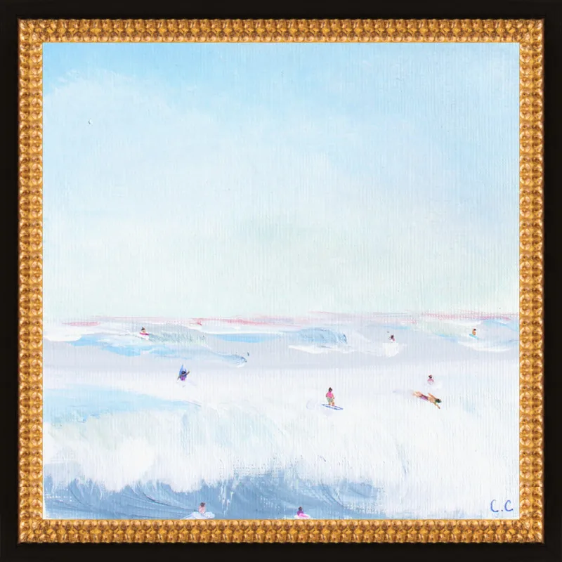 Soft Blue Surf  by Caroline Chriss  for Artfully Walls