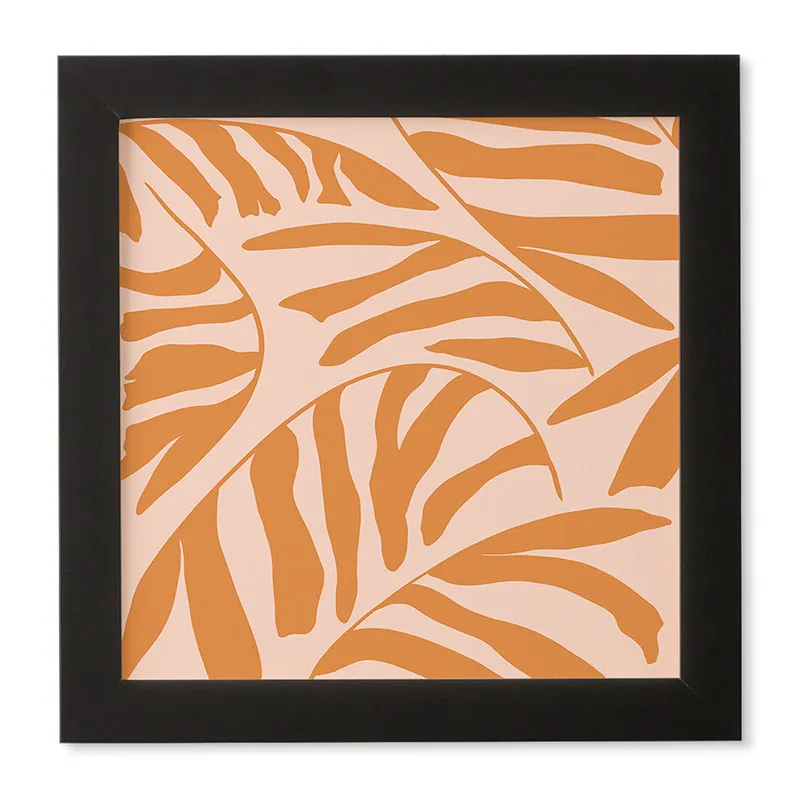 Palm 4 by Jae Polgar - Framed Wall Art Basic Black 30" x 30"