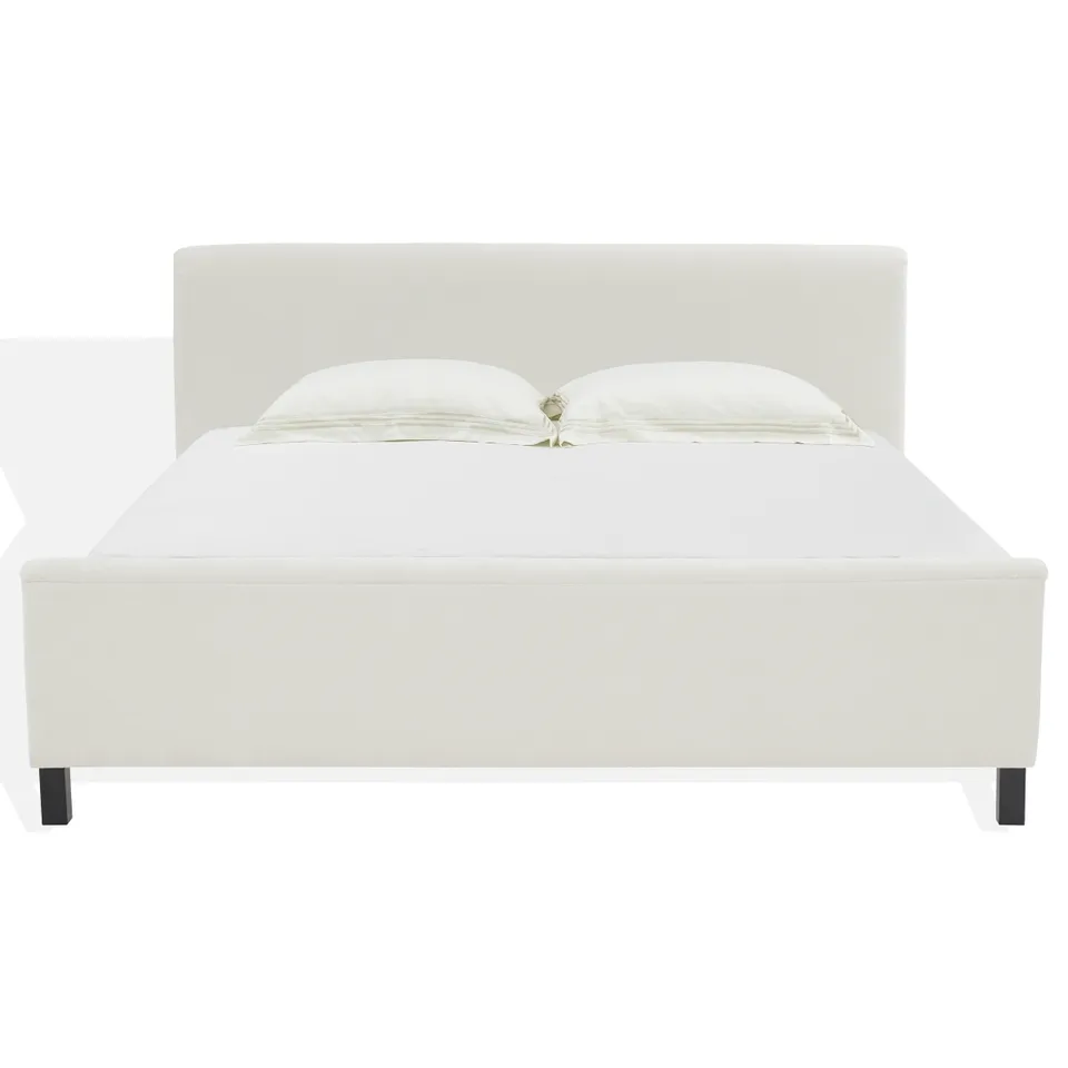 Finney Upholstered Bed - Creme