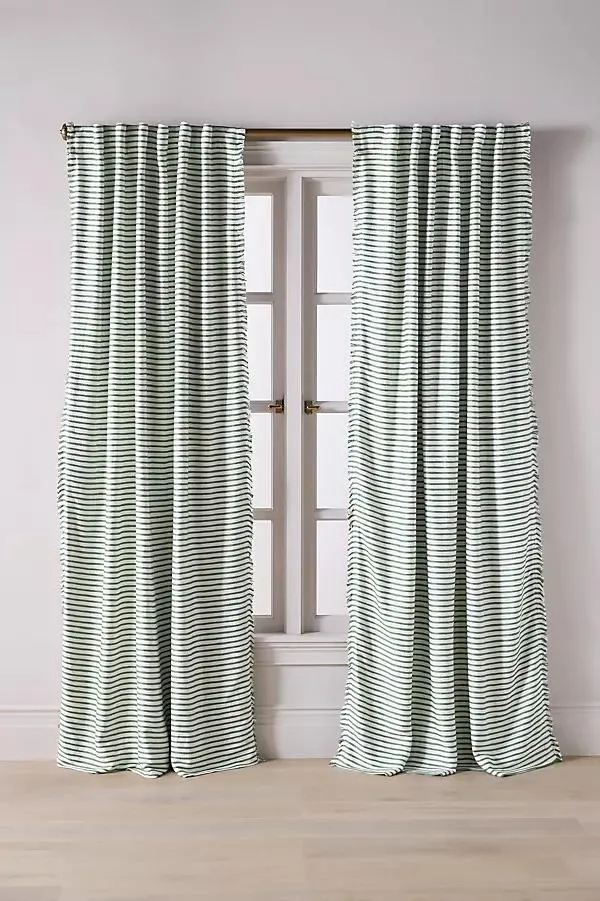 Luxe Linen Blend Woven Blackout Curtain
