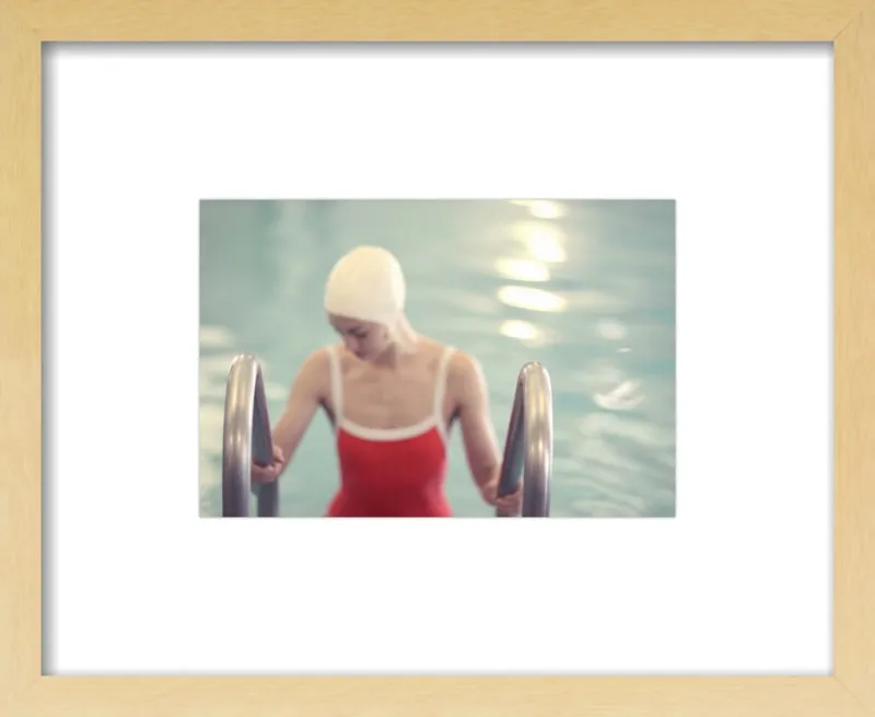 Swimmer in a Red Suit by Lucy Snowe for Artfully Walls