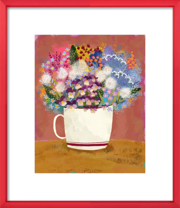 Violas in Russet by Joy Laforme for Artfully Walls