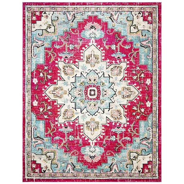 Madison Bay Distressed Medallion Bold Area Rug