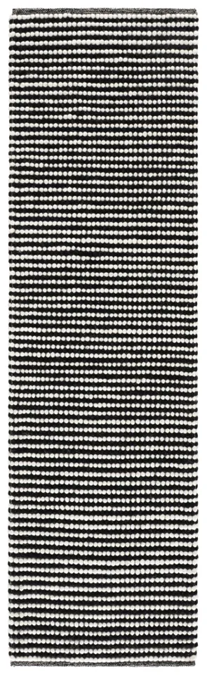 Safavieh Couture Natura Collection Hand Woven Area Rug, Ivory / Black, 2'-3" x 8'