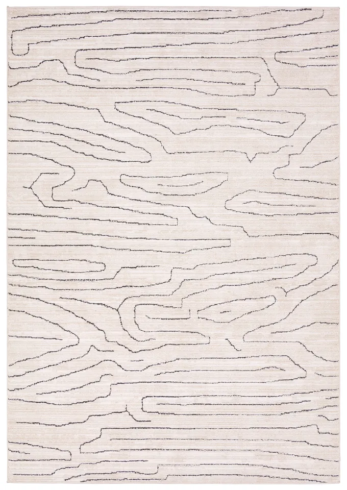 Label J Newlyn EVA01 Abstract Ivory Area Rug (6'x9')