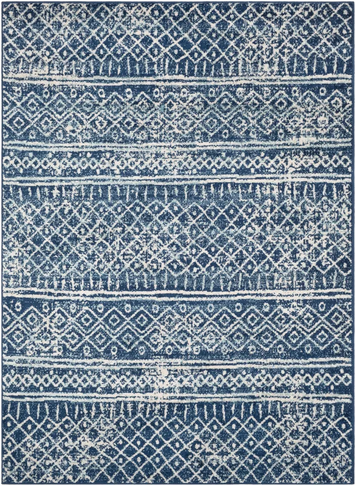 Norwich Blue Indoor 8'10" x 12' Machine Woven Rug