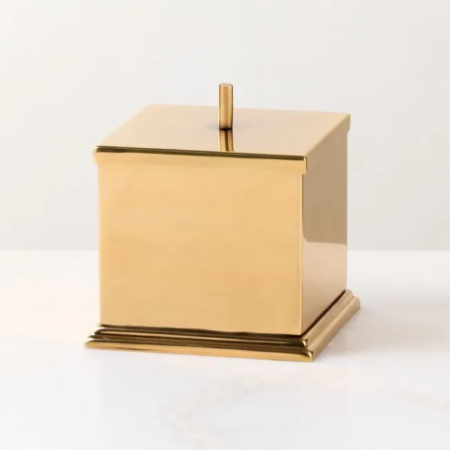 Roland Aged Brass Canister 5.75"