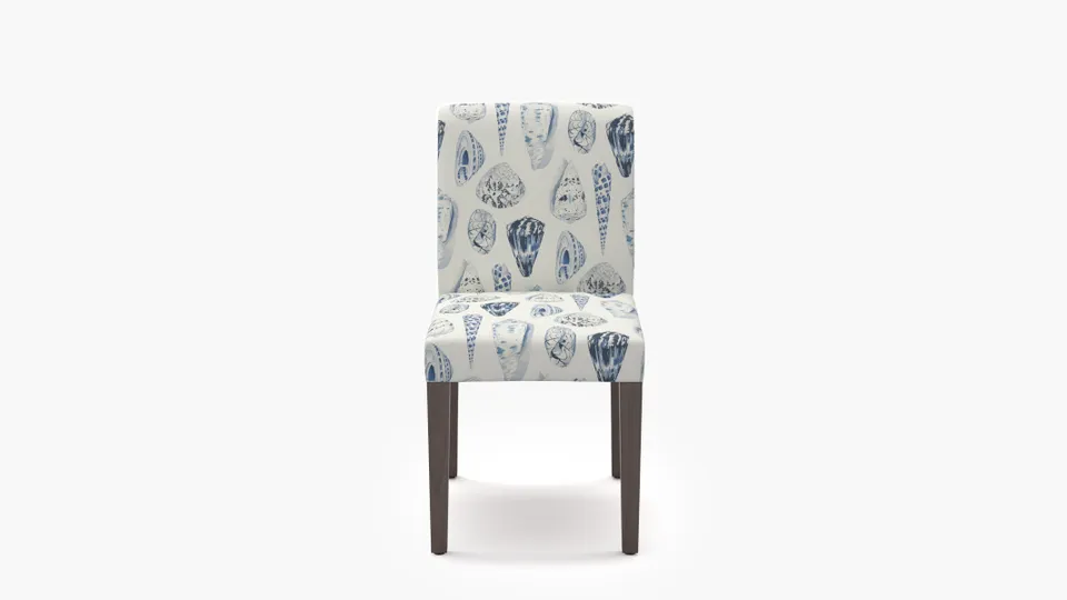 Signature Dining Chair, Porcelain Coquina, Espresso Square Tapered Leg