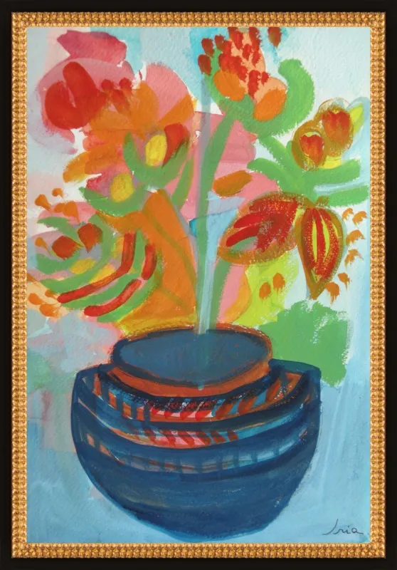 Red Flowers by Iria Fernandez Alvarez for Artfully Walls
