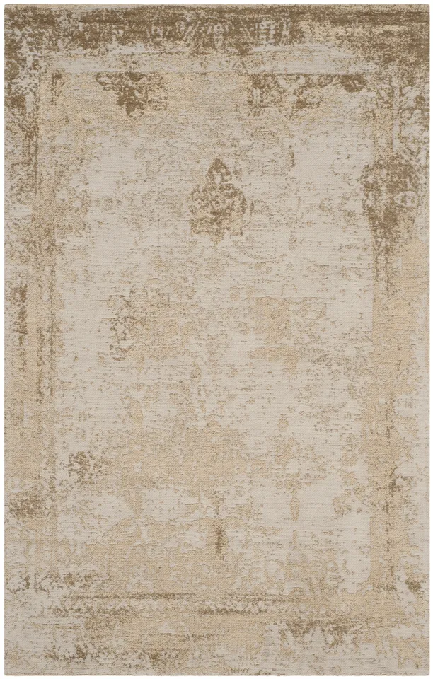 Arlo Home Woven Area Rug, CLV125K, Sand,  4' X 6'