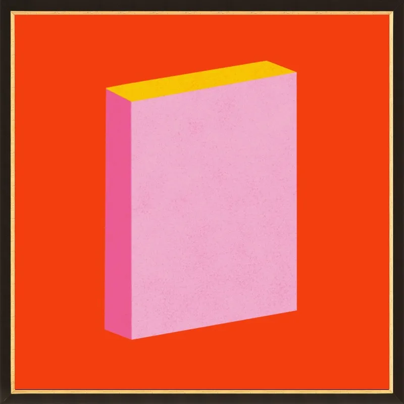 Color Books 3, Scarlet, Pink & Gold by Jessica Poundstone for Artfully Walls
