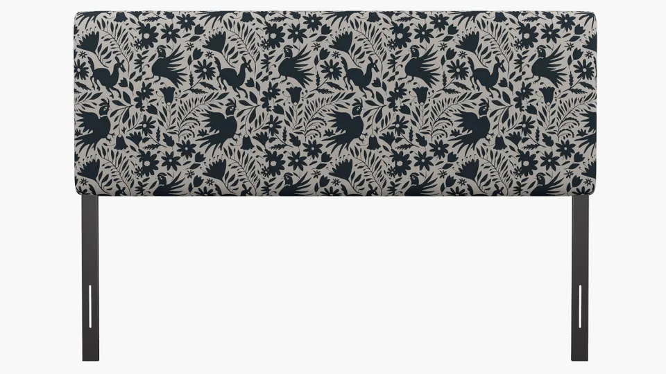 Square Back Headboard, Ink Frida, King
