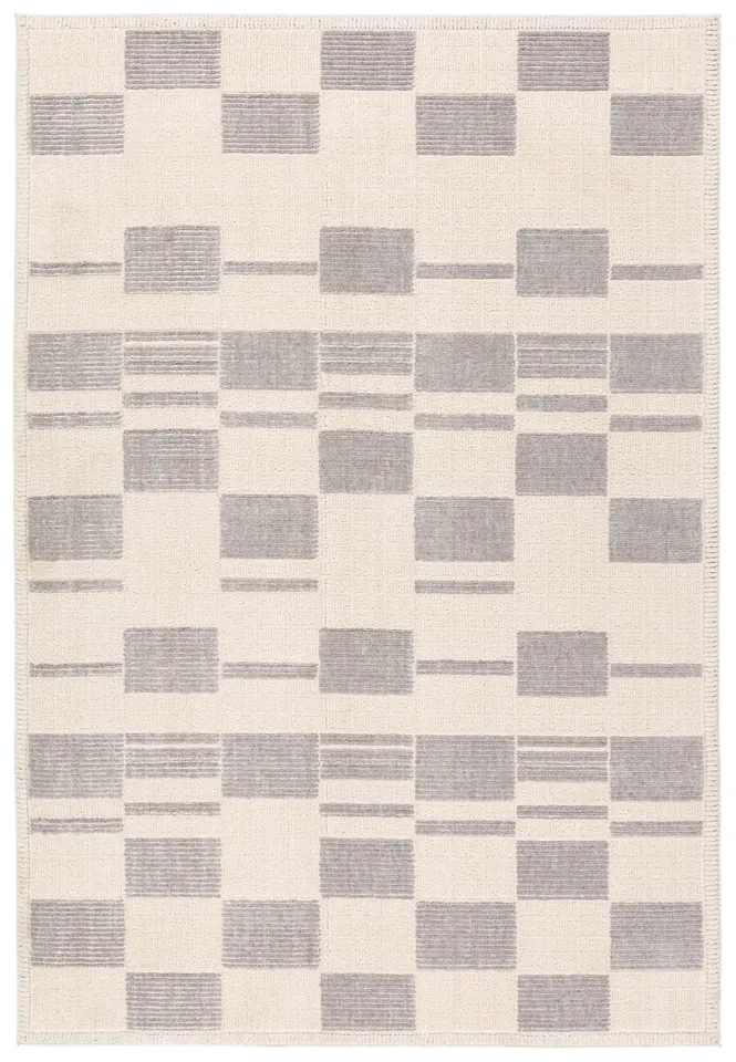 Fercose CMP02 Geometric Ivory Area Rug (8'6"x11'6")