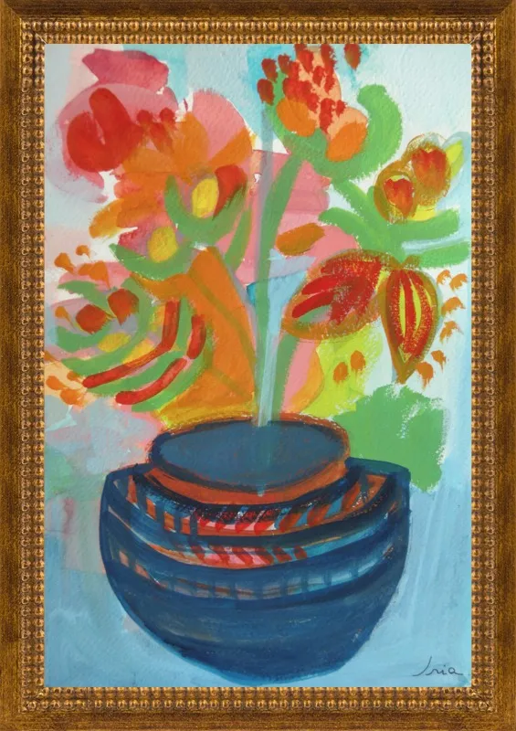 Red Flowers by Iria Fernandez Alvarez for Artfully Walls