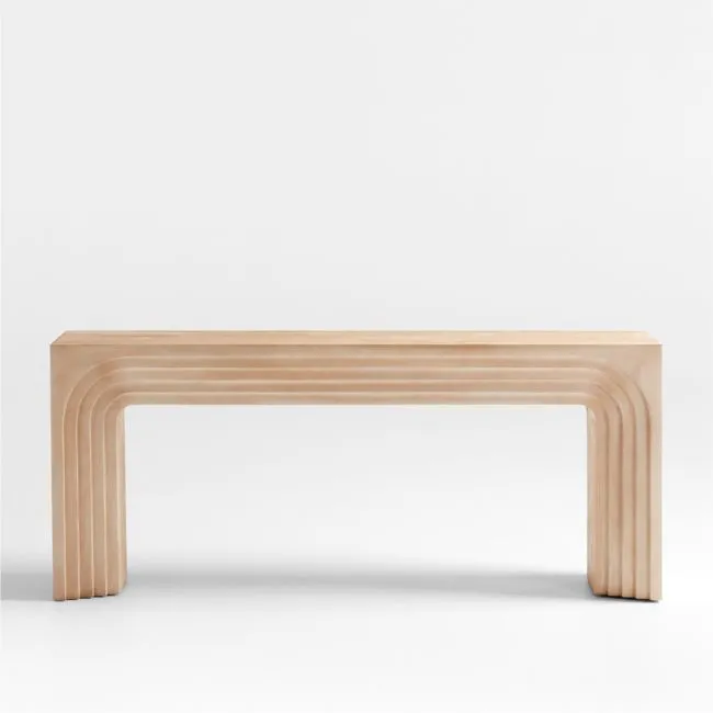 Valo Natural Pine Solid Wood  72" Console Table
