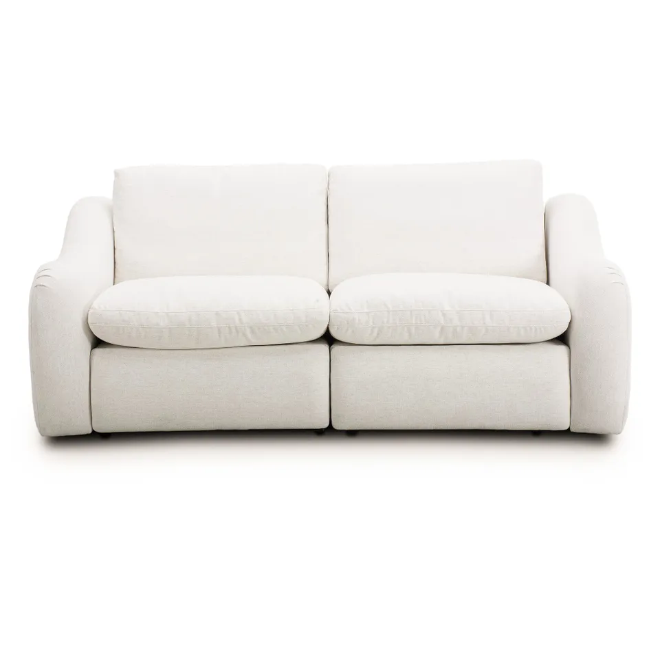 Crawford Power Recliner 2-Piece Sectional Sofa - Crypton Nomad Snow