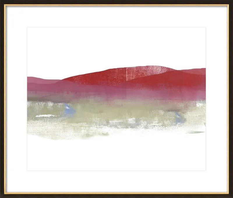Red Mountains by Jacquie Gouveia for Artfully Walls