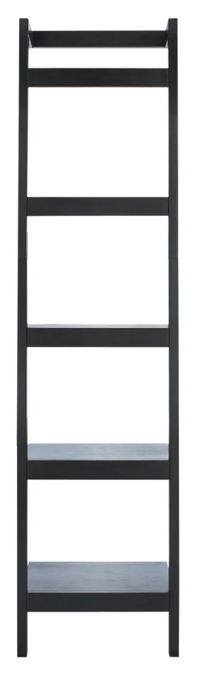 Yassi 5 Tier Leaning Etagere - Black