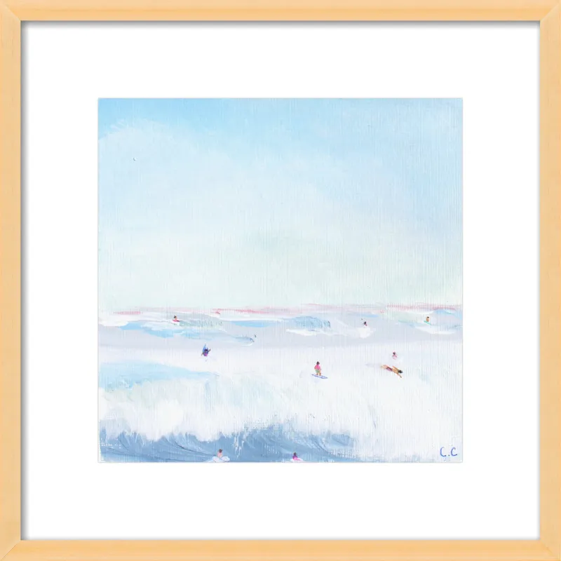 Soft Blue Surf  by Caroline Chriss  for Artfully Walls