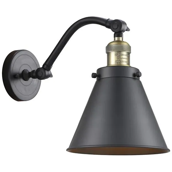 Zachary Curved Arm Wall Sconce