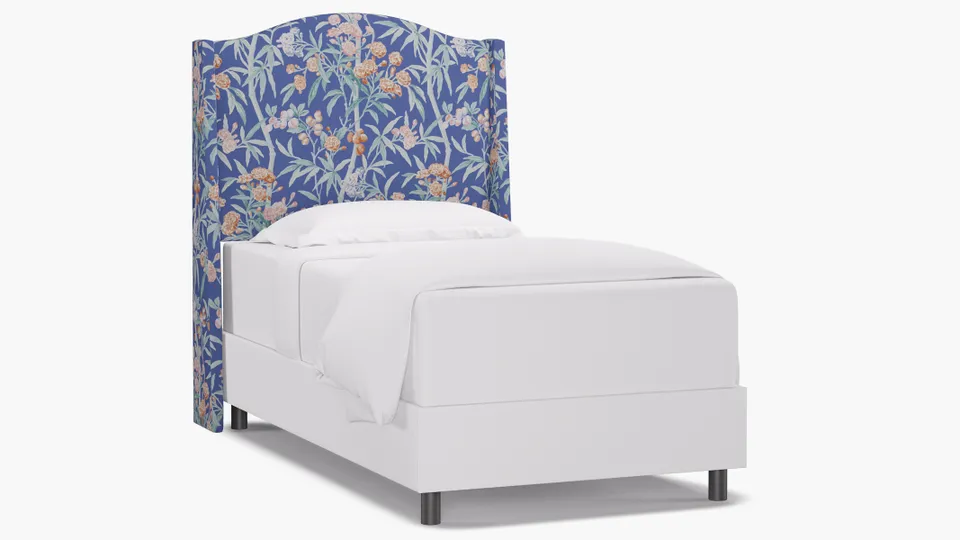 Classic Wingback Headboard, Lapis Lanai, Twin