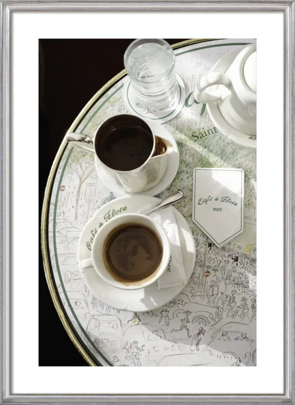 Chocolat chaud au Café de Flore by Lauren & Annael Tolila for Artfully Walls